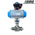 Pneumatic High Pressure Two Way Internal Tooth Ball Valve