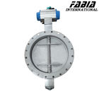 Center Line Pipe Air Valve Pneumatic Industrial Butterfly Valve For Coal Chemical Industry